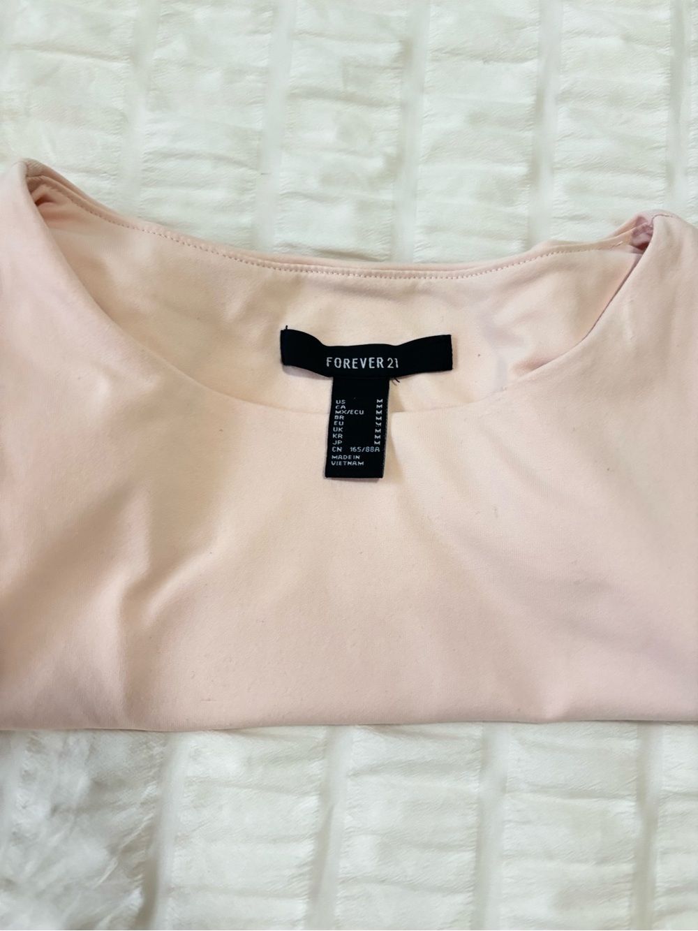 Forever 21 Light Pink Short Sleeve Top